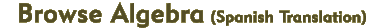 BrowseAlgebra (Spanish)
